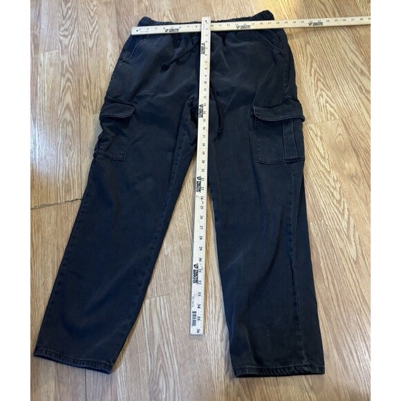 SO! Super High Rise Jogger Black Elastic Waist 17/33 100% Cotton Juniors Jeans - Picture 5 of 5